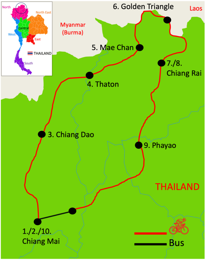 Tour I map