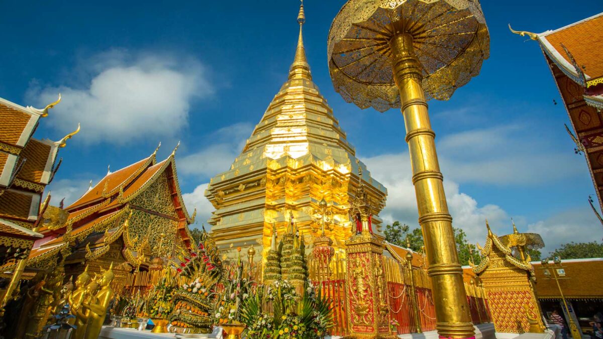 Golden temple in Thailand